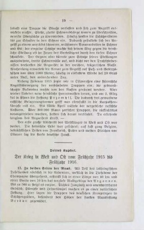 Der Krieg in West und Ost vom Frühjahr 1915 bis Frühjahr 1916