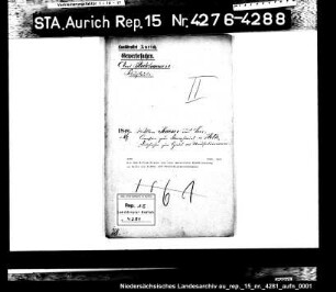 Die dem Willem Kaiser aus Leer gestattete Niederlassung in Holte als Krämer und Manufakturwarenhändler