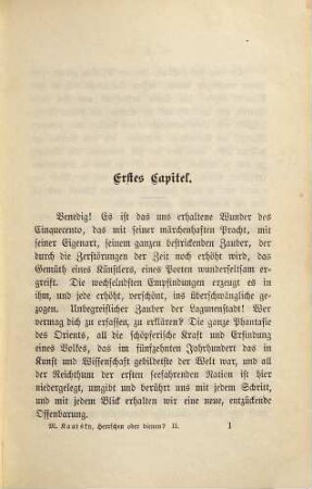 Herrschen oder Dienen? : Roman in zwei Bänden, II