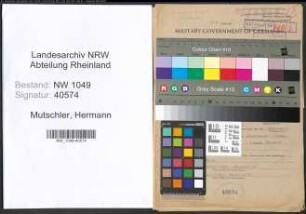 Entnazifizierung Hermann Mutschler , geb. 09.01.1907 (Technischer Angestellter)