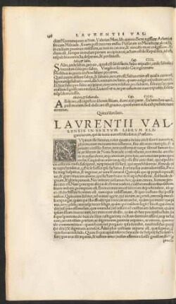 Laurentii Vallensis In Sextum Librum Elegantiarum ...