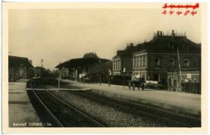 Coswig. Bahnhof