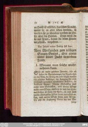 I. Woraus man solche wahrnehmen kann.