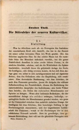 Die philosophische Sittenlehre in ihren geschichtlichen Hauptformen, 2