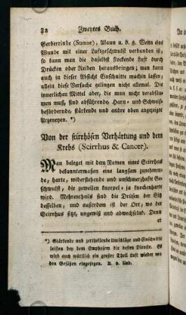 82-98, Von der scirrhösen Verhärtung und dem Krebs (Scirrhus & Cancer)