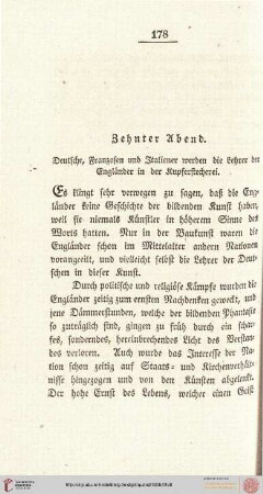 Zehnter Abend