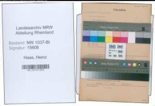 Entnazifizierung Heinz Haas , geb. 01.05.1916 (Betriebswart)