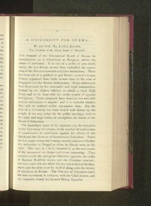 A University for Burma.