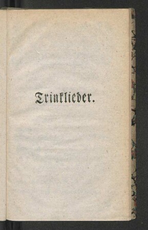 Trinklieder.
