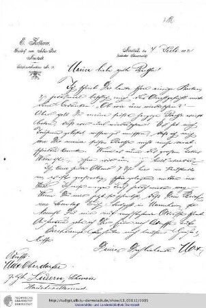 Brief vom 05.07.1902