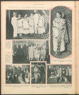 Artistas y escenas de teatro [Fotografías]