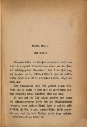 Bis zum Rubicon : Roman aus Julius Cäsar's Jugendleben, 4