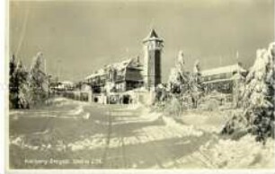 Ansicht von Keilberg im Erzgebirge im Winter