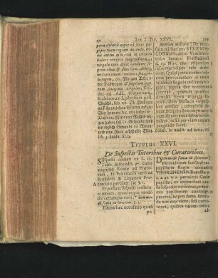Titulus XXVI. De Suspectis Tutoribus & Curatoribus.
