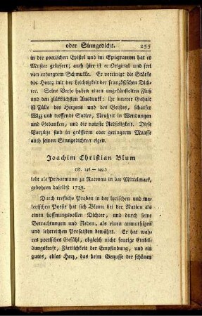 Joachim Christian Blum (S. 146-149.)