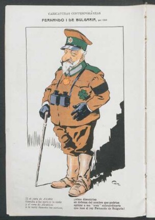 Fernando I de Bulgaria : Caricaturas contemporáneas