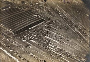 Reichsbahn-Ausbesserungswerk Leipzig-Engelsdorf : Blickrichtung Westen