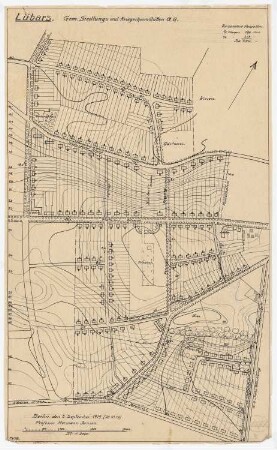 Teilbebauungsplan für Lübars, Berlin-Reinickendorf: Lageplan 1:2000
