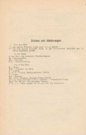 Zeichen und Abkürzungen