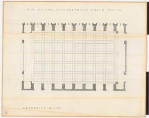 Reichsluftfahrtministerium, Berlin: Saalbau, Ehren-/Festsaal: Grundriss 1:50