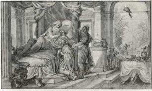 Jakobs Segen : Jakobs Segen (bez. Mitte unten "Mathias Strasser F 1650"; Federzeichnung, aquarelliert; 255 x 430 mm; Staatliche Kunstsammlungen Dresden (SKD))