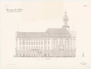 Kammergericht, Berlin-Schöneberg: Ansicht Grunewaldstr. 1:100