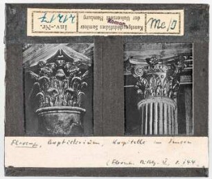 Florenz: Baptisterium, Kapitelle im Inneren