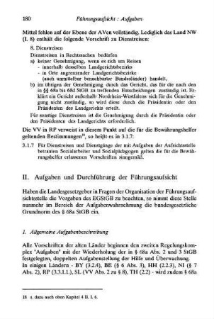 180-193, II. Aufgaben und Durchführung der Führungsaufsicht