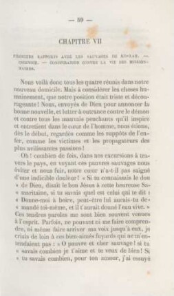 Chapitre VII. Premiers rapports avec les sauvages de Ko-Xam ...