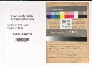Entnazifizierung Susanne Sattler , geb. 04.07.1907 (Postbeamtin)