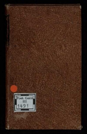 George G. Wendens LL. AA. Cultor. Poetische Gedancken