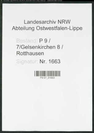 Sterberegister Standesamt Gelsenkirchen 8 Rotthausen