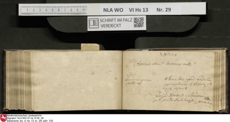 Stammbuch des Gottfried Crusius (Cruse) aus Stendal