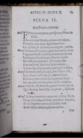 Scena II. Manfredus. Maurus