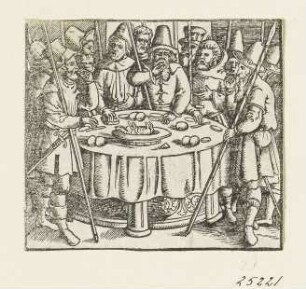 Passahlamm, aus: Ambrosius Lobwasser, "Biblia / Darinnen die Summarien aller Capittel der gantzen heiligen Schrifft", Leipzig 1584, S. 53