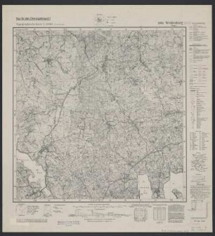 Messtischblatt 2094 = [725] : Weißenburg (Ostpreußen), 1943 : Messtischblatt 2094 = [725] : Weißenburg (Ostpreußen). - Aufn. 1914/23, hrsg. 1927, bericht. 1928, letzte Nachtr. 1940. - [Berlin] : Reichsamt für Landesaufnahme, 1943. - 1 Kt. : einfarb.