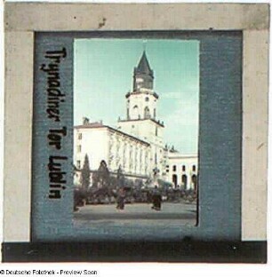 Lublin. Trinitatistor mit Glockenturm