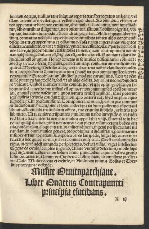 Musice Ornitoparchiane. Liber Quartus Contrapuncti principia elucidans.