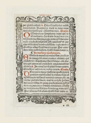 Pfingsten, aus: Jean Clein, "Hortulus anime cum alijs appluri=mis orationibus pristine impressioni superadditis: vt tabulam in huius cal ce annexam intuenti patentissium erit", Nürnberg