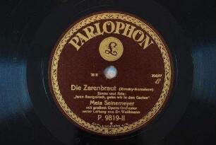 Die Zarenbraut : Szene und Arie: "Iwan Ssergeitsch, gehn wir in den Garten" / (Rimsky-Korsakow)