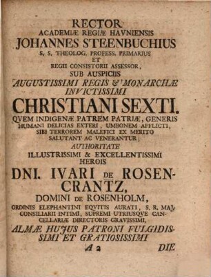 Georgii Dethardingii ... Oratio iubilaea evangelica, de morbis ecclesiae recidivis : more maiorum in Regiae Universitatis Havniensis auditorio superiori ... habita