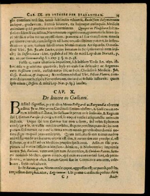 Cap. X. De Itinere in Galliam.