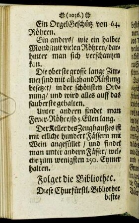 Folget die Bibliothec.