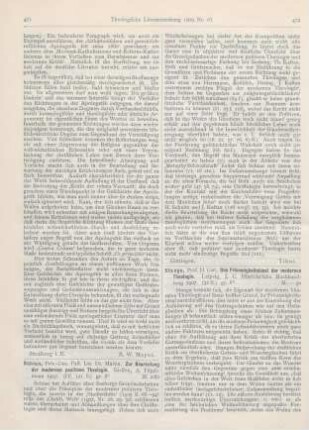 471-472 [Rezension] Schian, Martin, Zur Beurteilung der modernen positiven Theologie