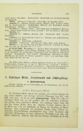 6. Thüringer Wald, Frankenwald und Fichtelgebirge