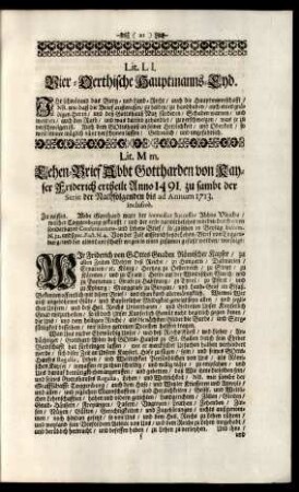 Lit. Ll. Vier-Oerthische Hauptmanns-Eyd
