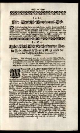 Lit. Ll. Vier-Oerthische Hauptmanns-Eyd