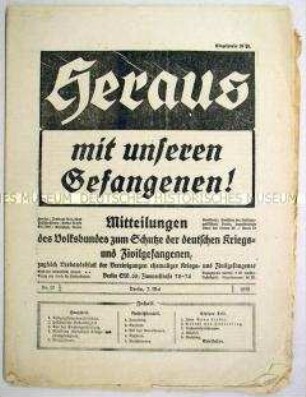 Mitteilungsblatt für deutsche Kriegsgefangene