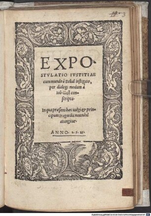 Expostulatio iustitiae cum mundo, a Belial instigato