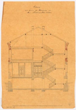 Rittergut Keibel, Klein Luckow: Wohnhaus: Querschnitt